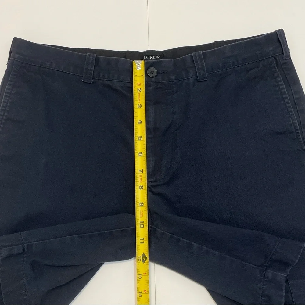 J. Crew Gramercy Men's Navy 100% Cotton Chino Shorts Size 34 W